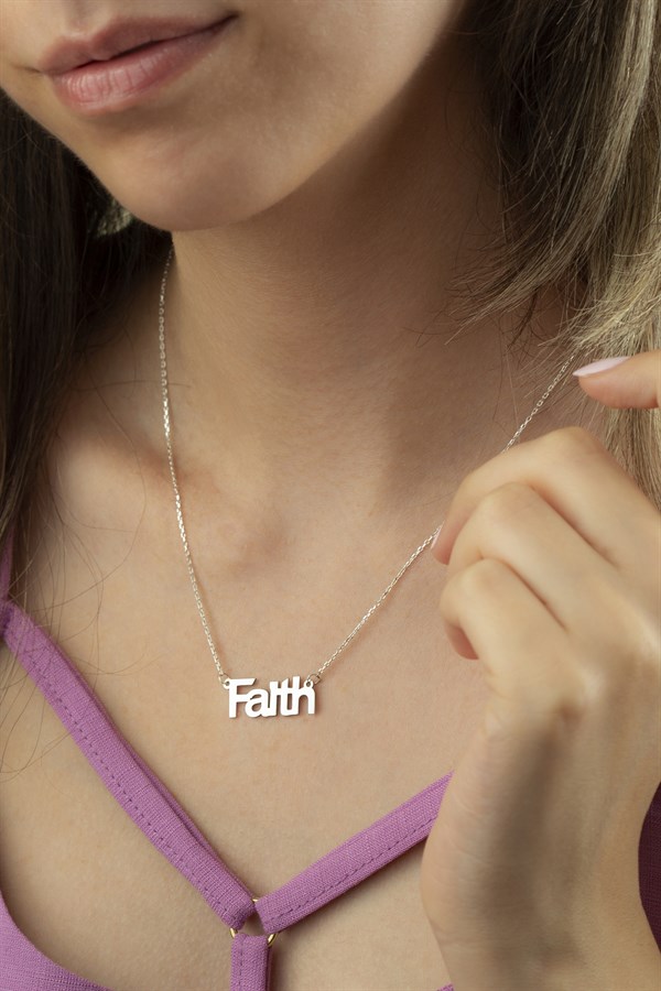 Gümüş İsim Kolye 