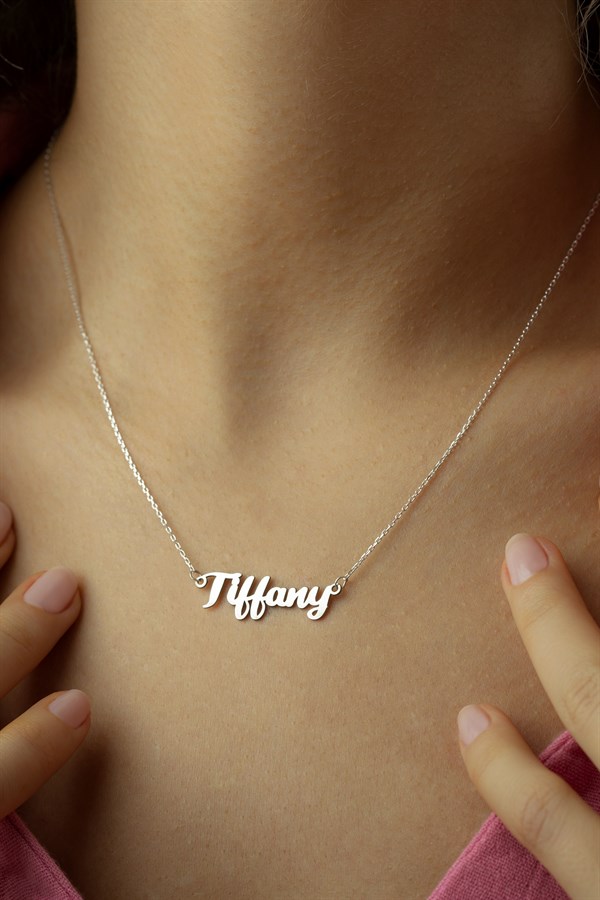 Gümüş İsim Kolye 