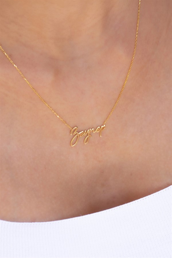 Gümüş İsim Kolye