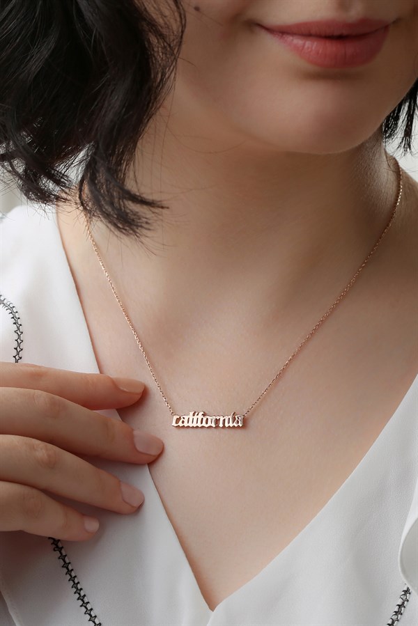 Gümüş İsim Kolye