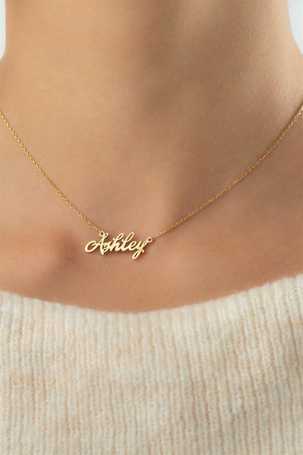 Gümüş İsim Kolye