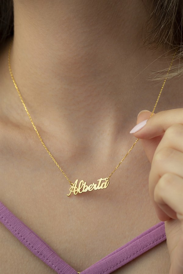 Gümüş İsim Kolye