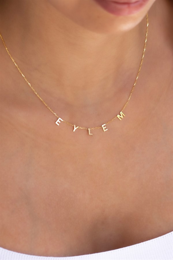 Gümüş İsim Kolye