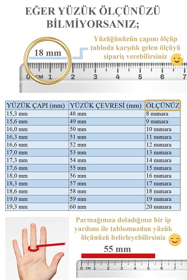 Gümüş Kalp Taşlı Yüzük