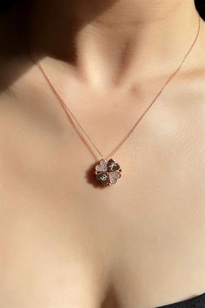 Gümüş Mıknatıslı Kalpli Harf Kolye