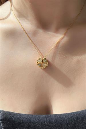 Gümüş Mıknatıslı Kalpli Harf Kolye