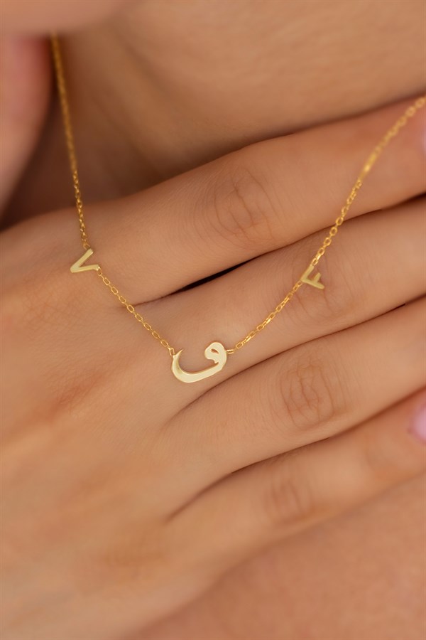 Gümüş Vav Harf Kolye