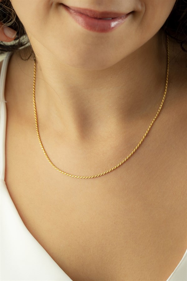 Gümüş Halat Zincir Kolye