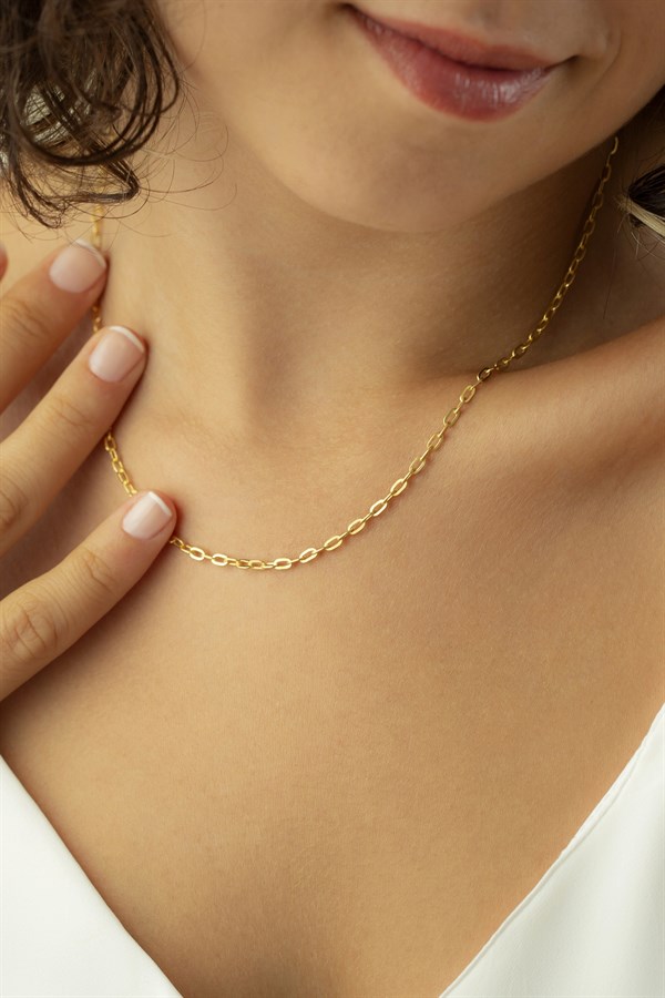 Gümüş Ataç Zincir Kolye