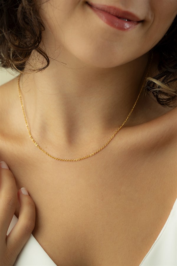 Gümüş Forse Zincir Kolye