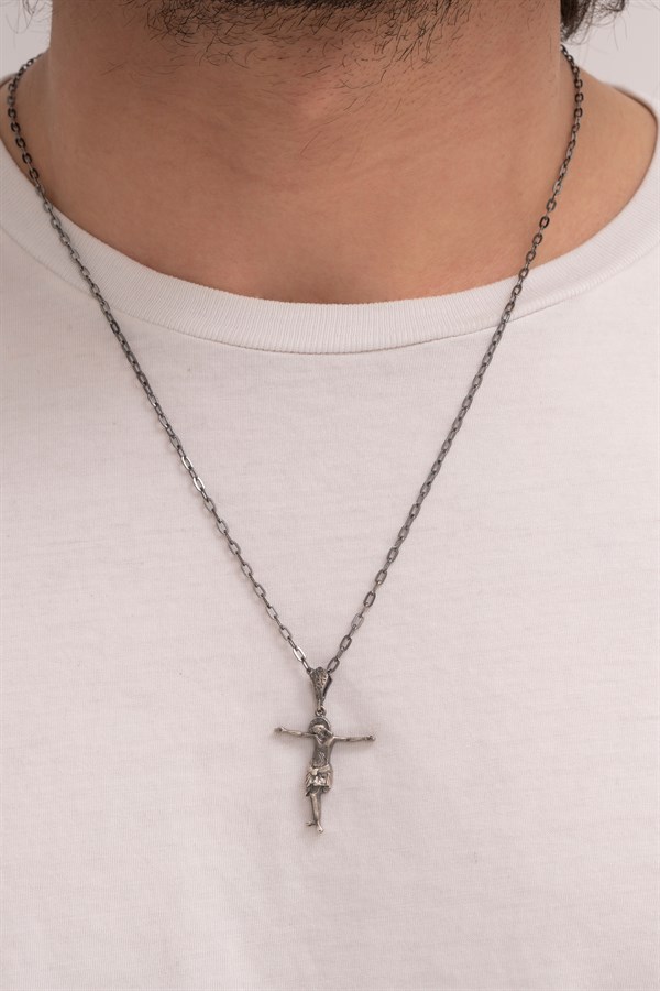 Gümüş Hz. İsa Kolye