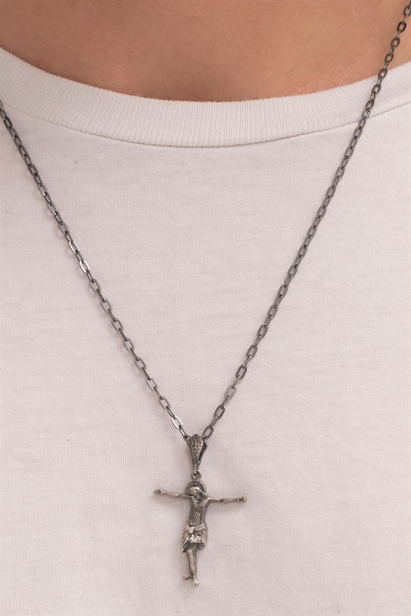 Gümüş Hz. İsa Kolye