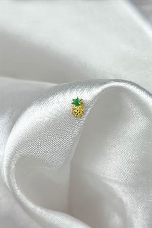 Kadın 925 Ayar Gümüş Ananas Piercing