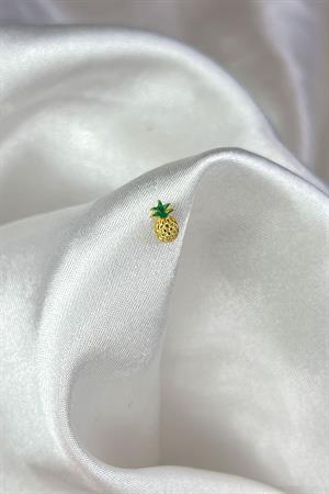 Kadın 925 Ayar Gümüş Ananas Piercing