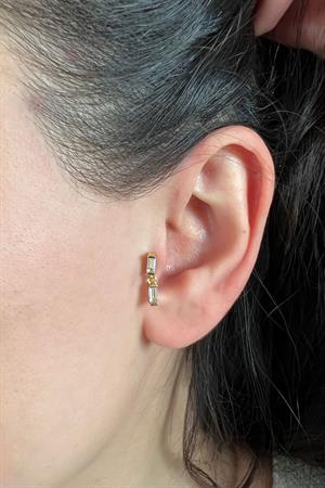 Kadın 925 Ayar Gümüş Baget Piercing