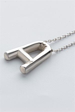 Kadın 925 Ayar Gümüş Balon Harf Kolye