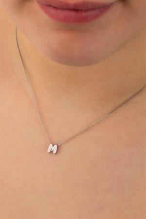 Kadın 925 Ayar Gümüş Balon Harf Kolye