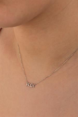 Kadın 925 Ayar Gümüş Balon İsim Kolye