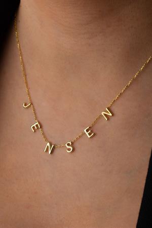 Kadın 925 Ayar Gümüş Balon İsim Kolye