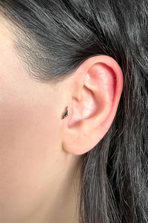 Kadın 925 Ayar Gümüş Dinazor Piercing