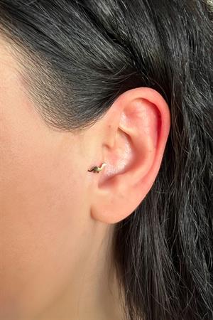Kadın 925 Ayar Gümüş Dinazor Piercing