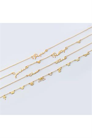 Kadın 925 Ayar Gümüş İsim Kolye