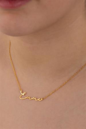 Kadın 925 Ayar Gümüş İsim Kolye