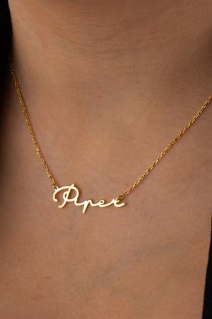 Kadın 925 Ayar Gümüş İsim Kolye