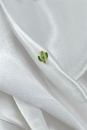 Kadın 925 Ayar Gümüş Kaktüs Piercing