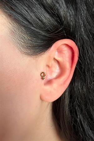 Kadın 925 Ayar Gümüş Piercing