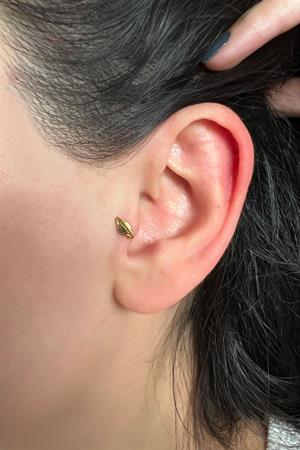 Kadın 925 Ayar Gümüş Satürn Piercing