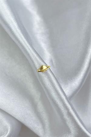 Kadın 925 Ayar Gümüş Satürn Piercing