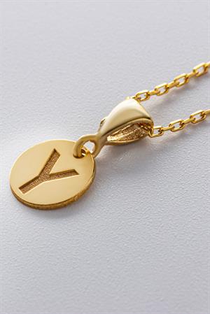 Kadın 925 Ayar Plaka Harf Kolye