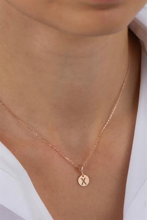 Kadın 925 Ayar Plaka Harf Kolye