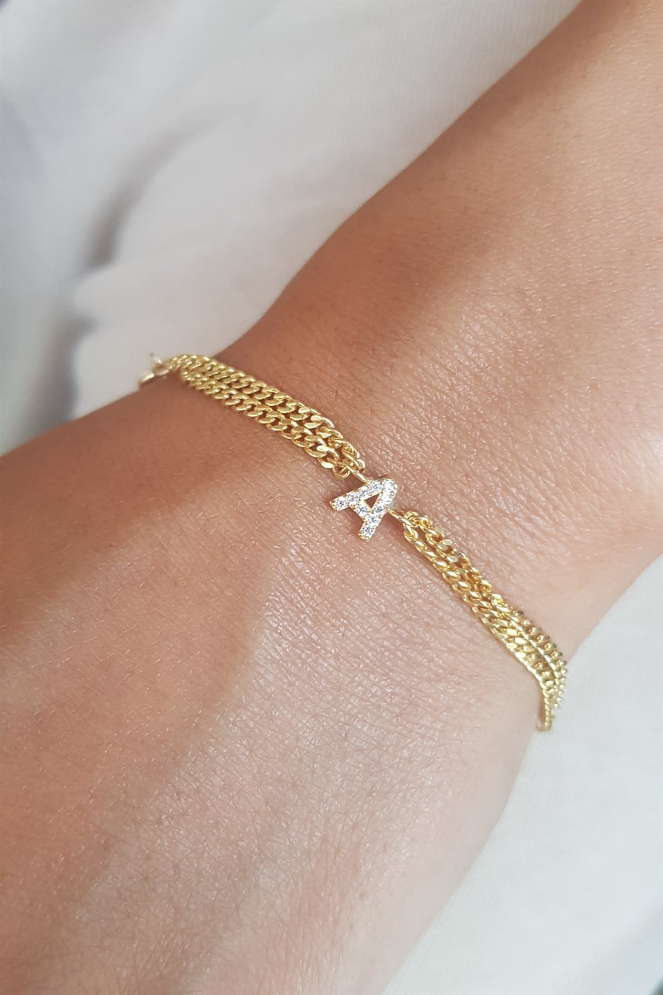 Gümüş Harf Bileklik