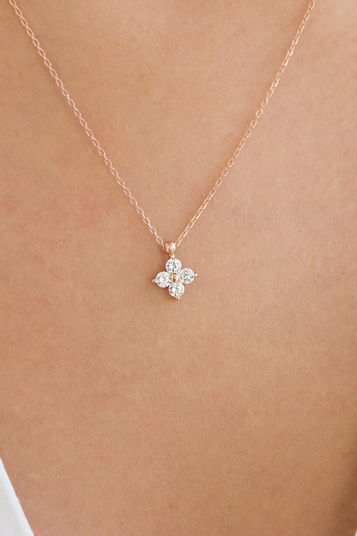 Gümüş Yonca Kolye Lieza Jewelry klyg210088