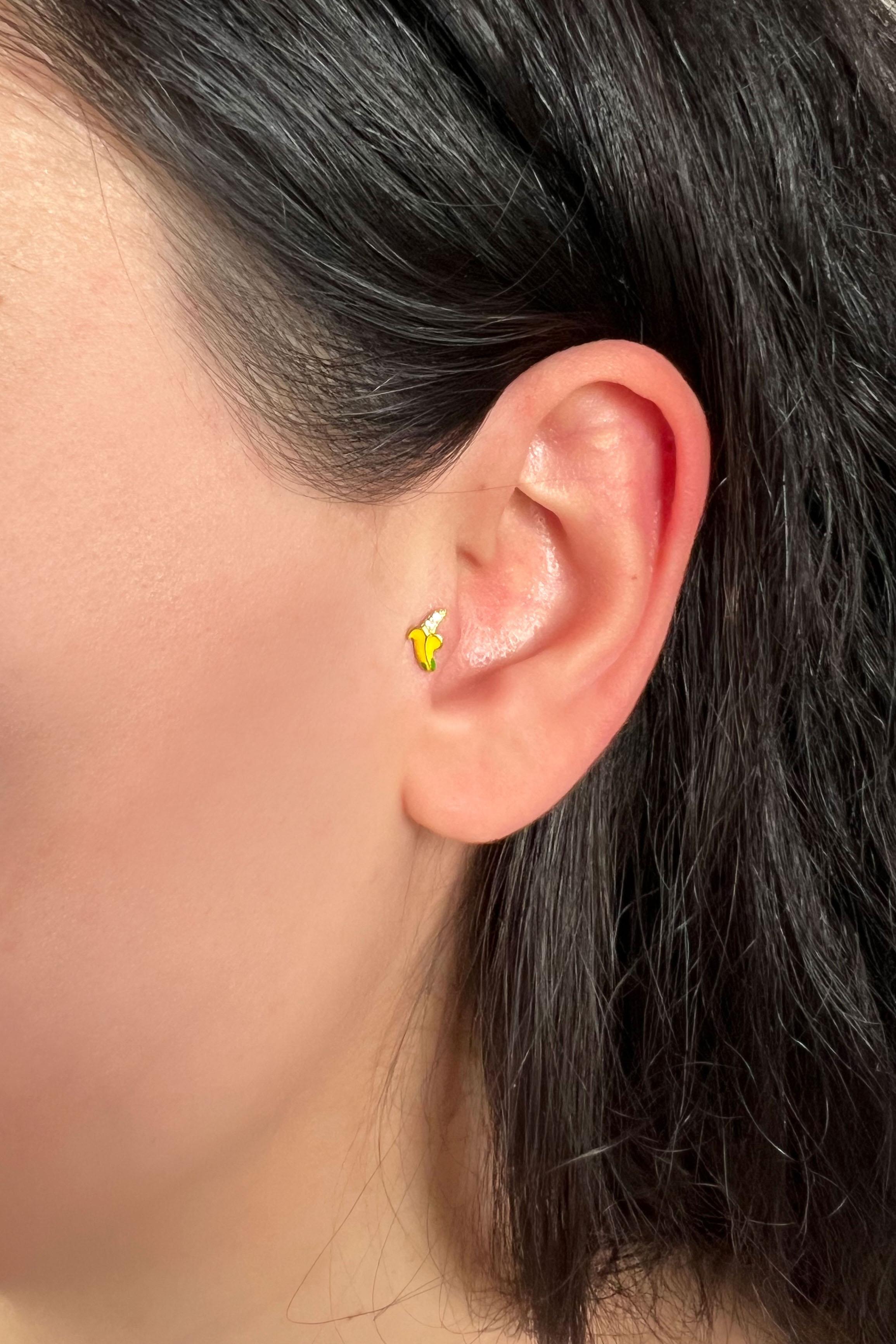 Kadın 925 Ayar Gümüş Piercing