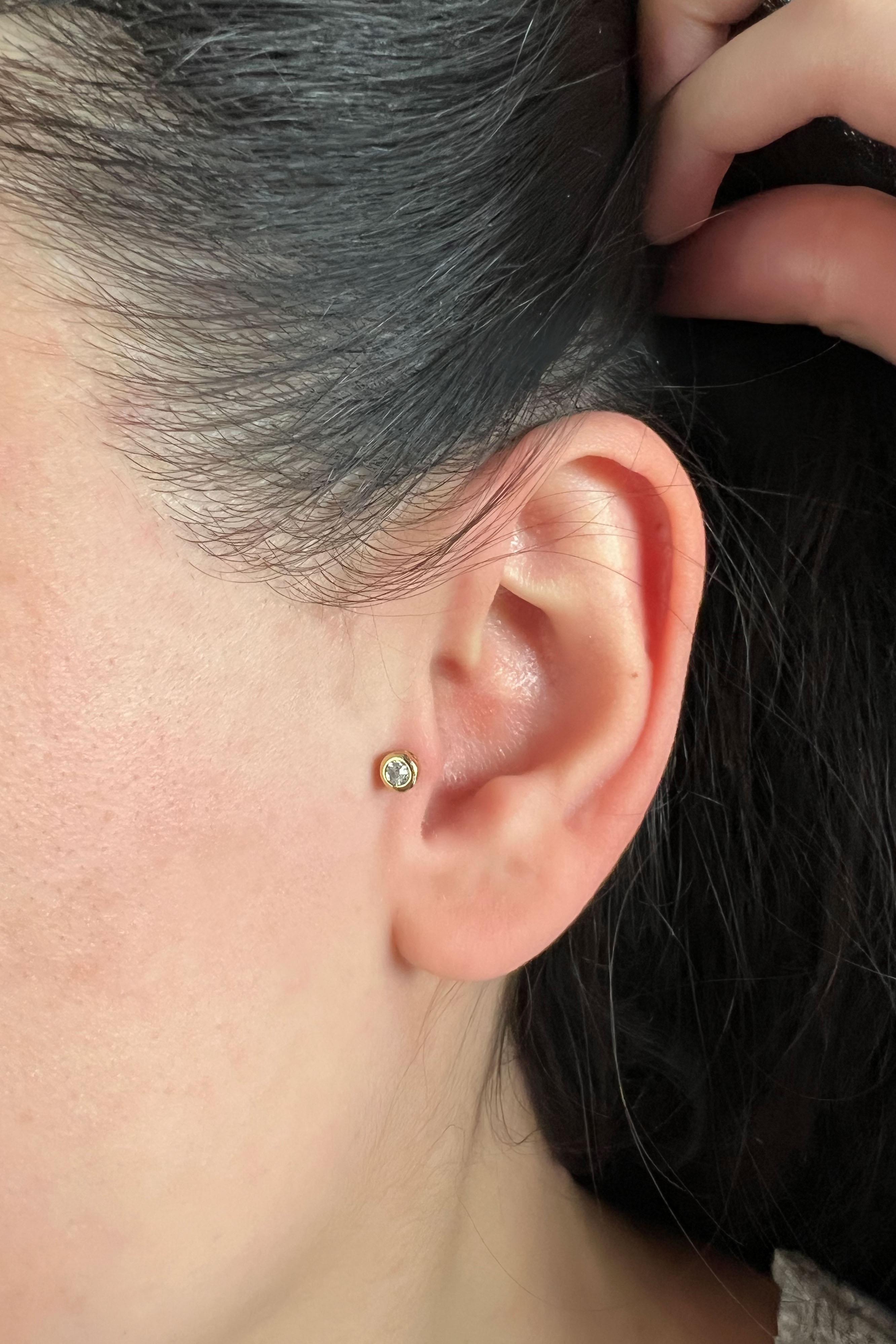 Kadın 925 Ayar Gümüş Piercing