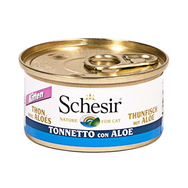 Schesir Ton Balık ve Aloeveralı Yaş Yavru Kedi Konservesi 85 gr