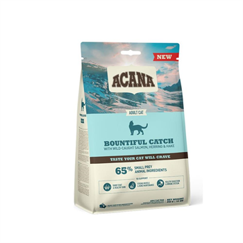 Acana Bountiful Catch Güçlü ve Sağlıklı Kemikler için Balıklı Tahılsız Yetişkin Kedi Maması 4.5 Kg