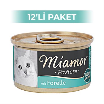 Miamor Pastete Alabalıklı Yaş Kedi Konservesi 85 gr 12 ADET