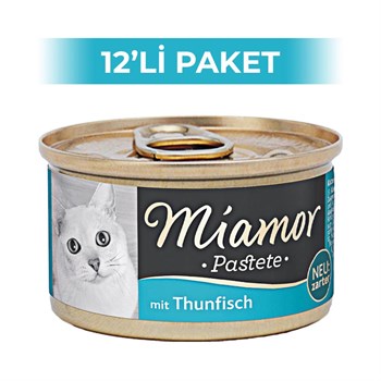 Miamor Pastete Ton Balıklı Yaş Kedi Konservesi 85 gr 12 ADET