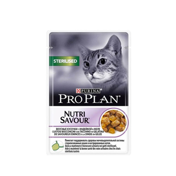 ProPlan Nutri Savour Hindili Kısırlaştırılmış Kedi Konservesi 85 Gr 26 Adet