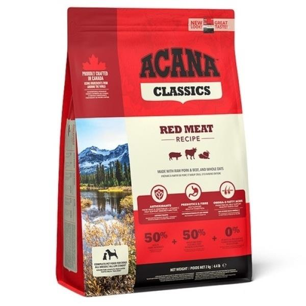 Acana Classics Red Meat Kuzulu ve Sığır Etli Düşük Tahıllı Köpek Maması 2 Kg