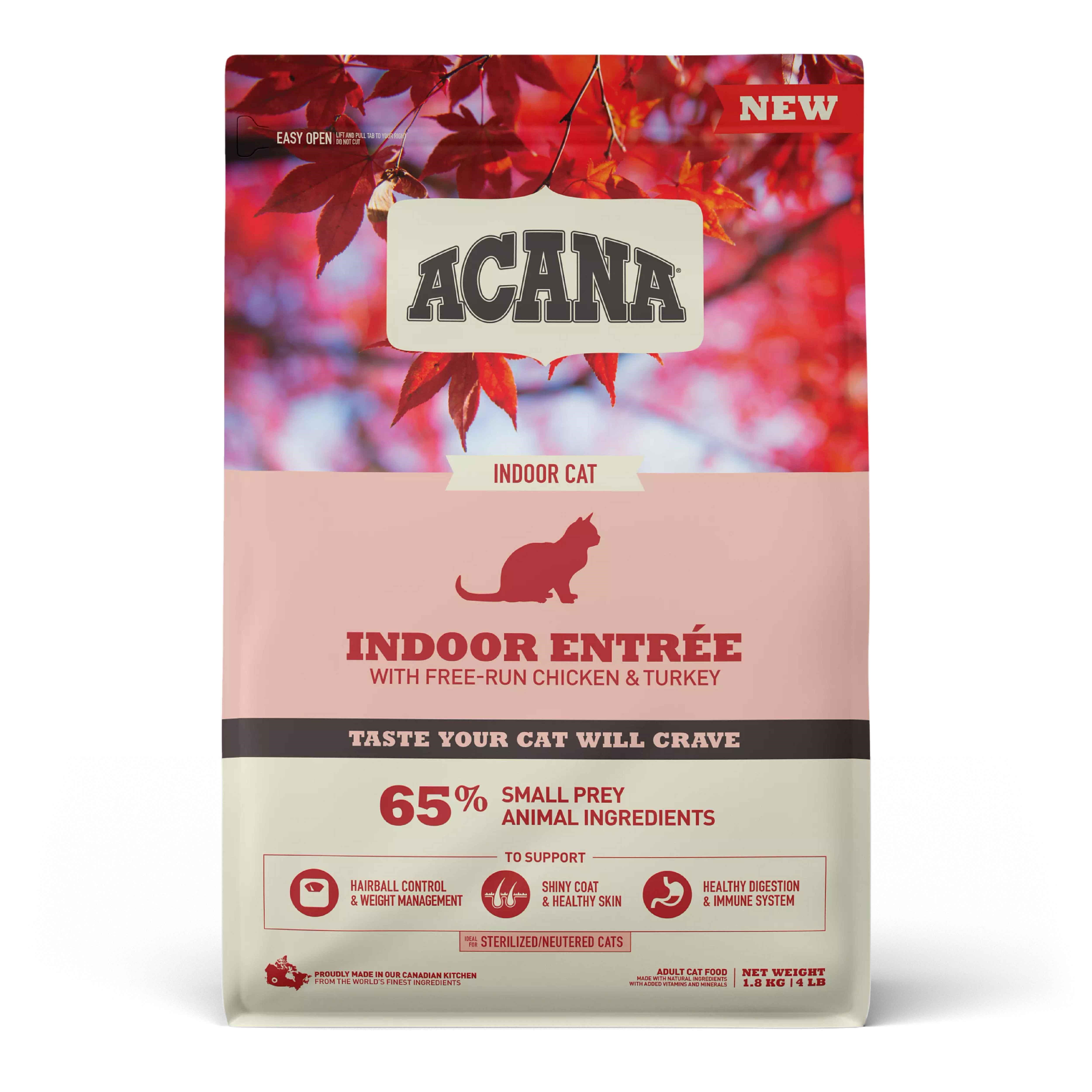 Acana Indoor Entree Sterilised Tavuk ve Hindili Yetişkin Kısırlaştırılmış Kedi Maması 1,8 Kg