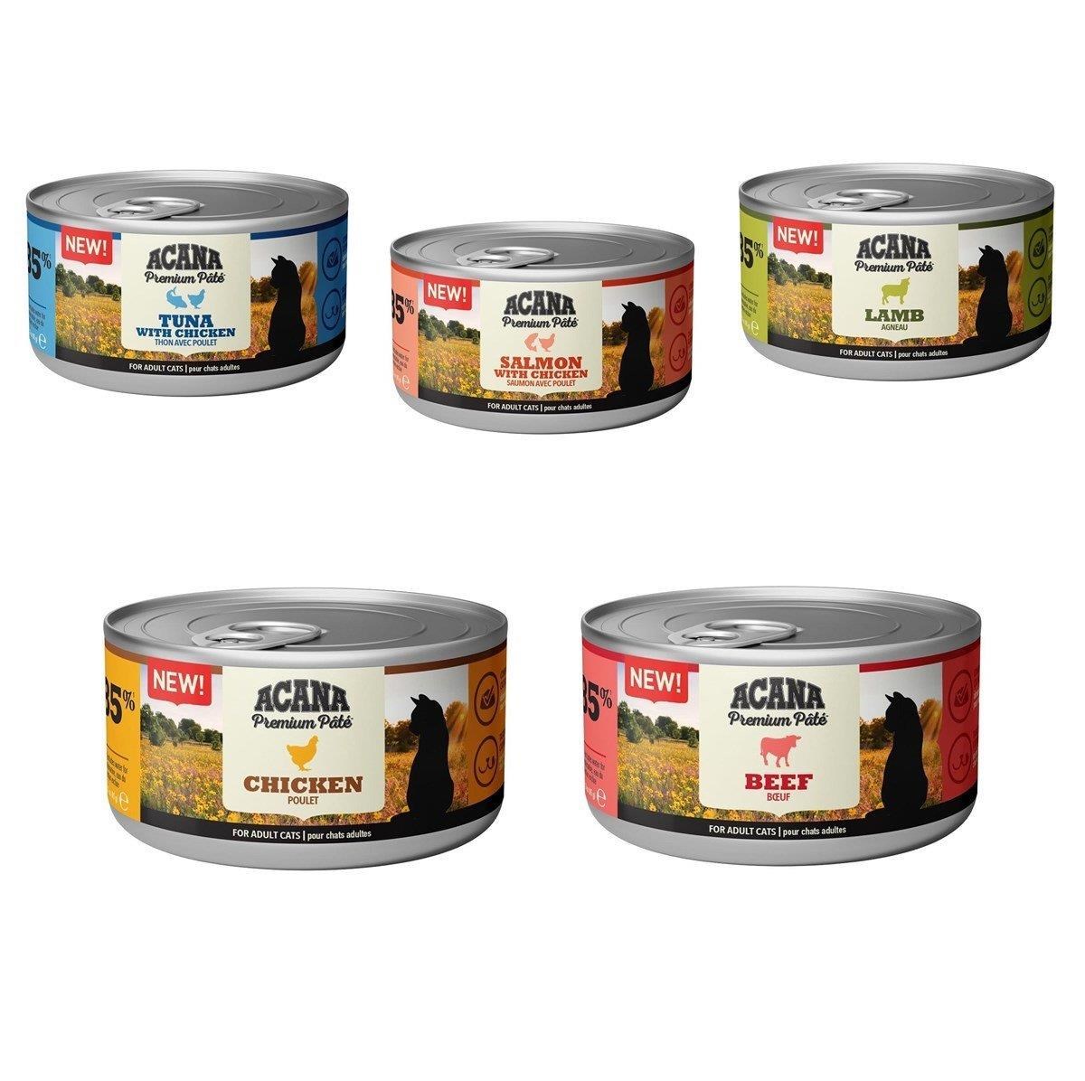 Acana Premium Pate 5 Çeşit Karışık Kedi Konservesi 85 Gr x 5 Adet