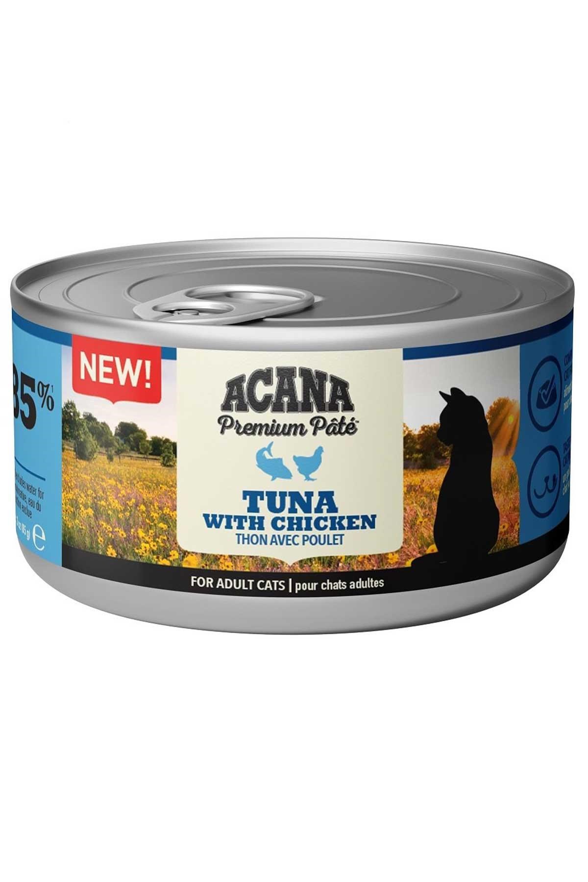 Acana Premium Pate Tuna Balıklı ve Tavuklu Kedi Konservesi 85 Gr