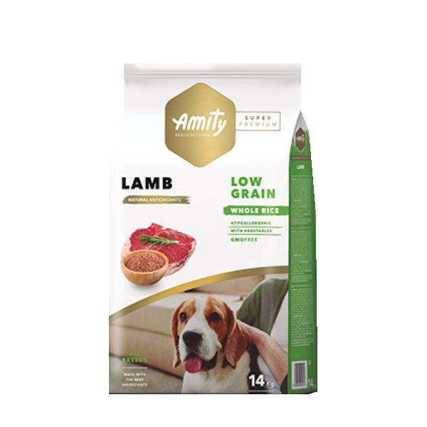 Amity Super Premium Kuzu Etli Düşük Tahıllı Yetişkin Köpek Maması 14 Kg