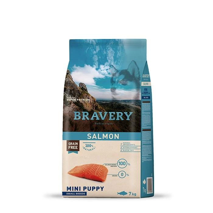 Bravery Tahılsız Somonlu Yavru Küçük Irk Köpek Maması 7 Kg