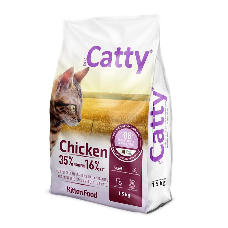 Catty Yavru Kedi Maması Tavuklu 1,5 Kg